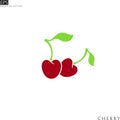 Cherry. Vector illustration. Fresh fruit Royalty Free Stock Photo
